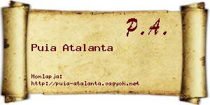 Puia Atalanta névjegykártya